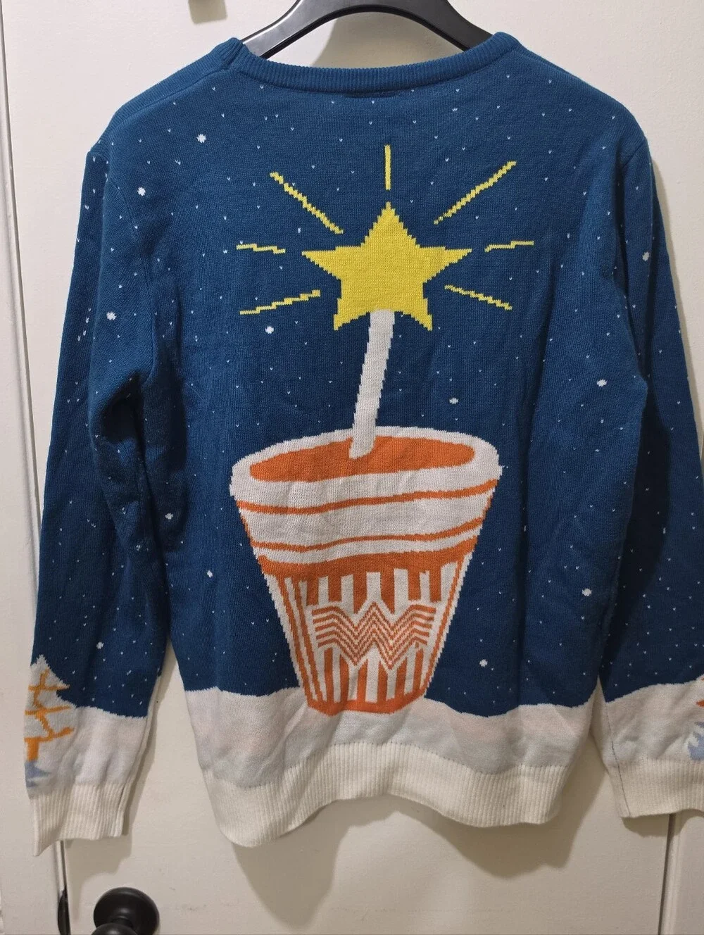Whataburger Ugly Cute Christmas Sweater Shake Reindeer Size S